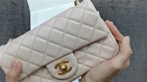 chanel ng120|CHANEL 22C unboxing l mini pearl crush handbag in light beige .